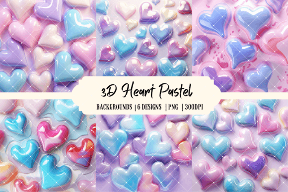 3D Heart Pastel Backgrounds: Crafting a Soft, Dimensional Valentine's Aesthetic