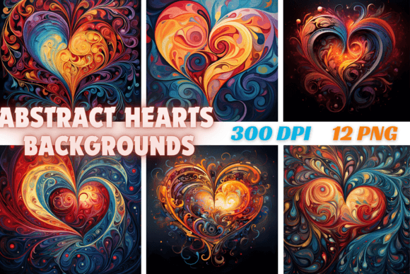 Abstract Hearts Backgrounds: A Designer's Guide to Emotional Visuals