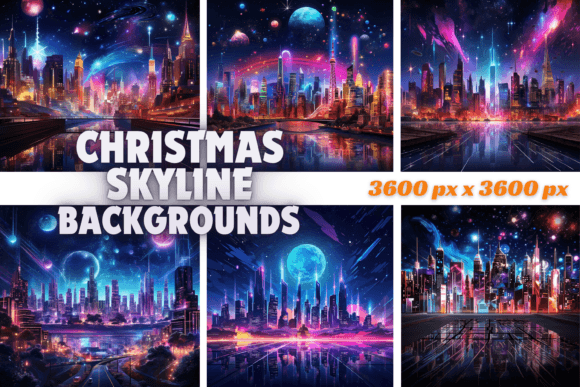 Christmas Skyline Backgrounds: 15 Enchanting HD Images for Your Holiday Projects