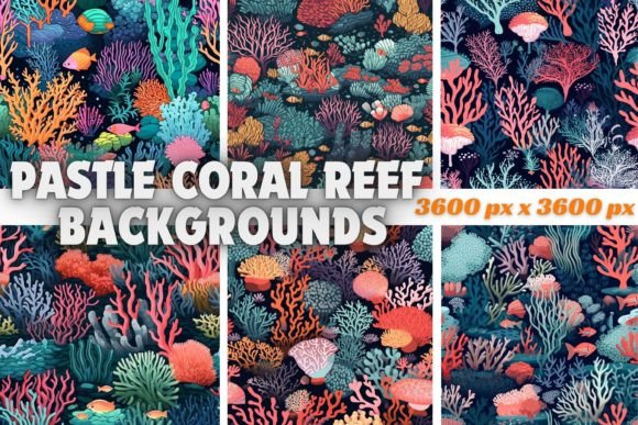 Dive into Tranquility: The Allure of Pastel Coral Reef Backgrounds