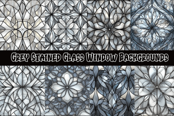 Grey Stained Glass Window Backgrounds: A Designer's Guide