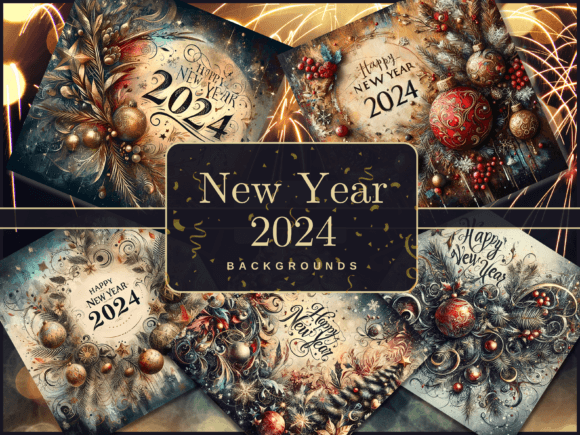 Happy New Year Backgrounds - Wallpapers for 2024