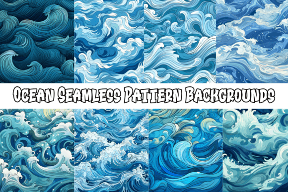 Immerse Your Projects in the Ocean Seamless Pattern Backgrounds