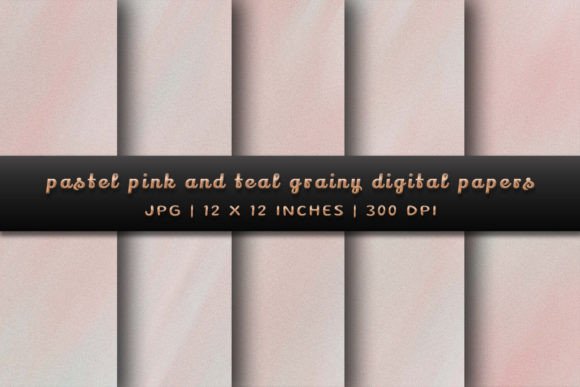 Infuse Sophistication with Pastel Pink and Teal Grainy Backgrounds