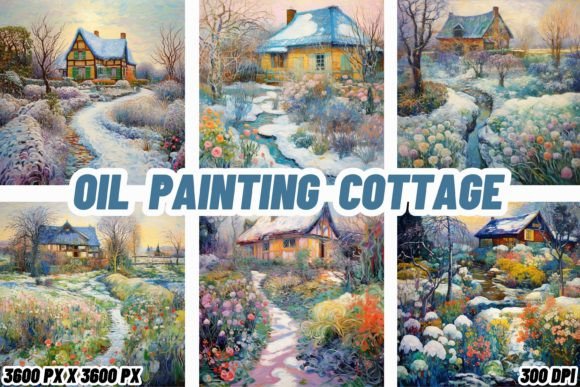 Oil Painting Cottage Backgrounds: A Digital Escape