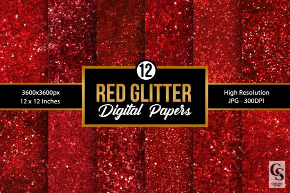 Red Glitter Seamless Backgrounds: Your Digital Design Sparkle