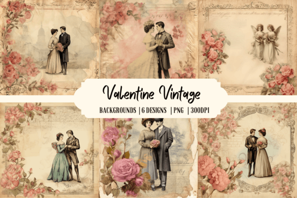 Romantic Nostalgia: The Versatile Appeal of Valentine Vintage Backgrounds