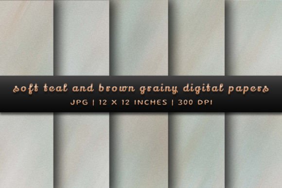 Soft Teal and Brown Grainy Backgrounds: A Designer's Textured Toolkit