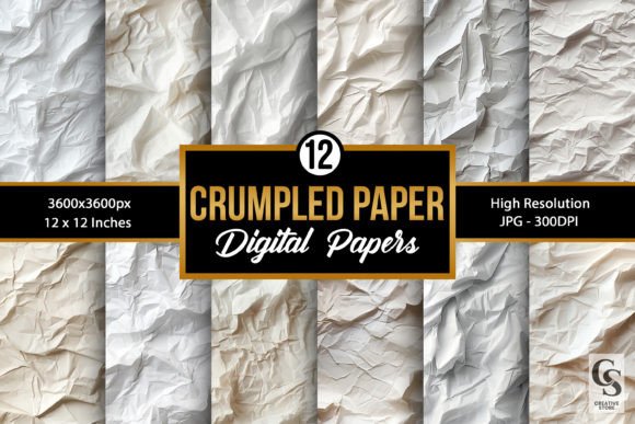 Unleash Authentic Texture with Crumpled Paper Seamless Backgrounds