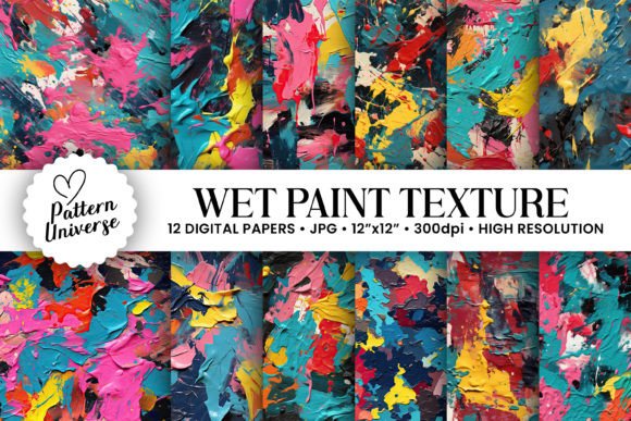 Unleash Creative Energy: The Art of Wet Paint Textures