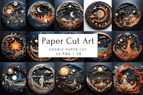 Unlocking the Galaxy: Cosmic Paper Cut Backgrounds for Your Creative Projects