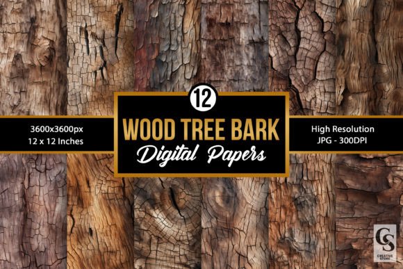 Wooden Tree Bark Backgrounds: Bringing Organic Texture to Your Design Projects